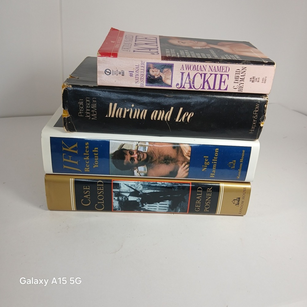 Vtg Kennedy Book Lot 4 HC/PB John F JFK Biography History Lee Harvey Oswald LHO